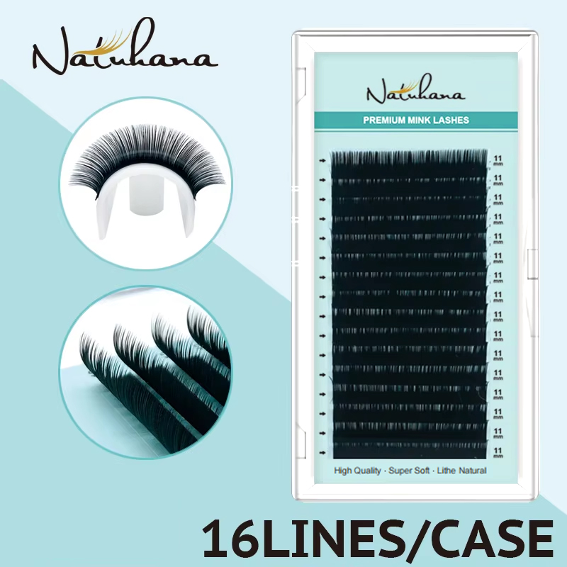 NATUHANA Hàn Quốc PBT 16 Hàng  - đánh giá và giá Eyelash Extension Korea Natural