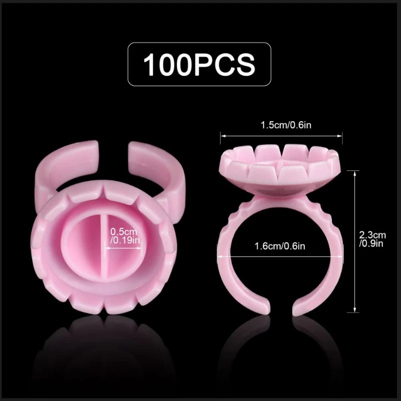 100 Pcs Disposable Eyelash Glu - đánh giá và giá Eyelash Extension Maps