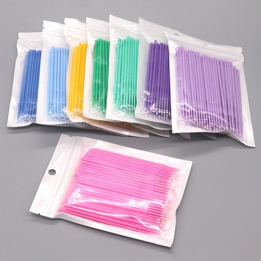 100pcs/lot Micro Brushes Make  - đánh giá và giá Eyelash Extension Glue