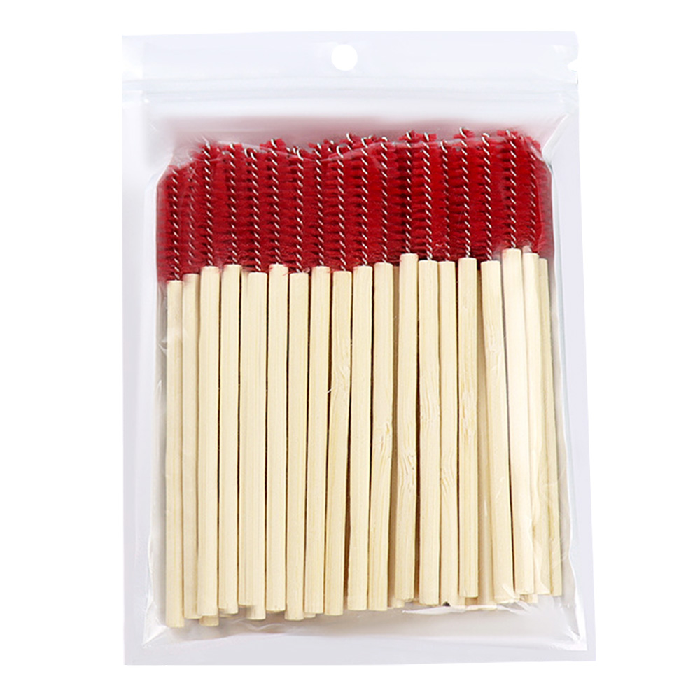 50Pcs Bamboo Handle Eyelash Br - đánh giá và giá Eyelash Extension Options