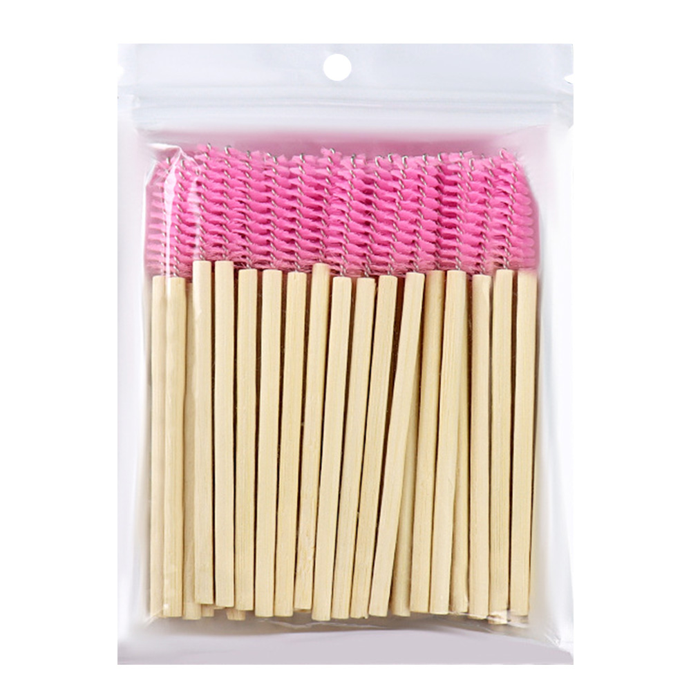 50Pcs Bamboo Handle Eyelash Br - đánh giá và giá Eyelash Extension Options