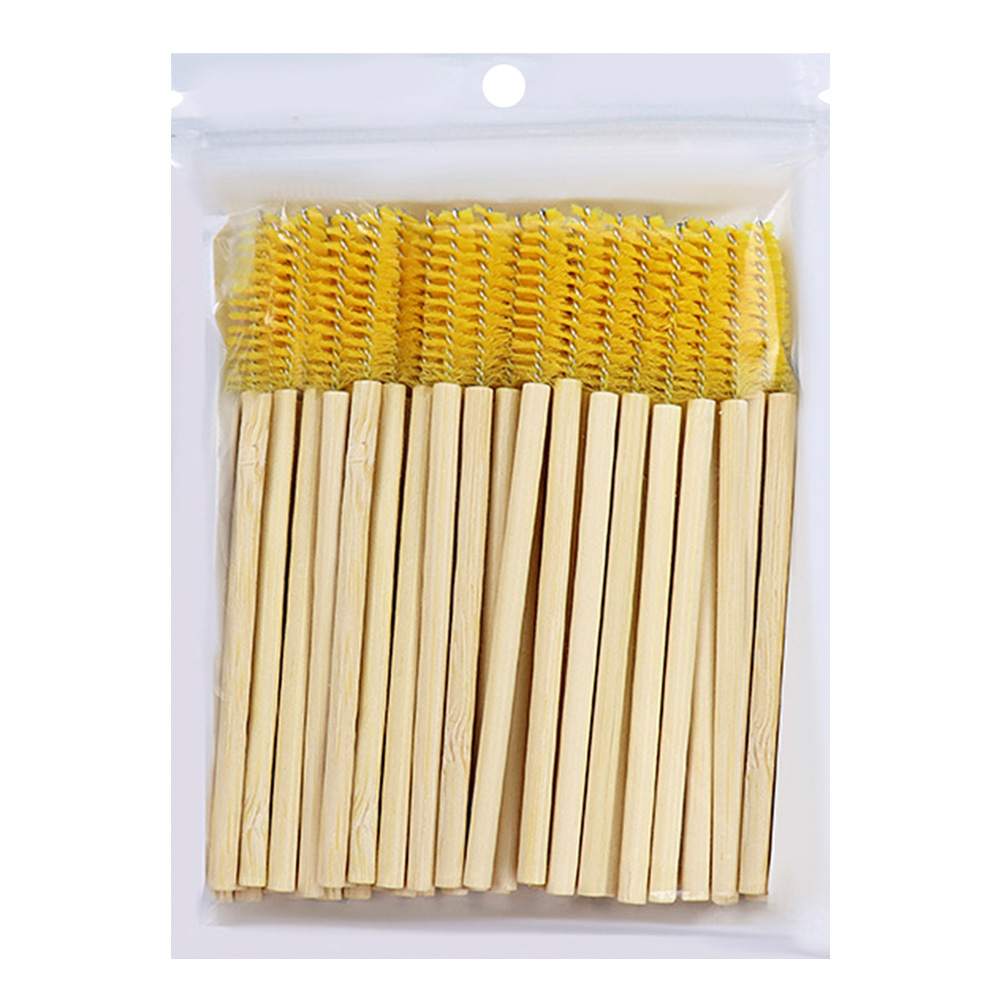 50Pcs Bamboo Handle Eyelash Br - đánh giá và giá Eyelash Extension Options