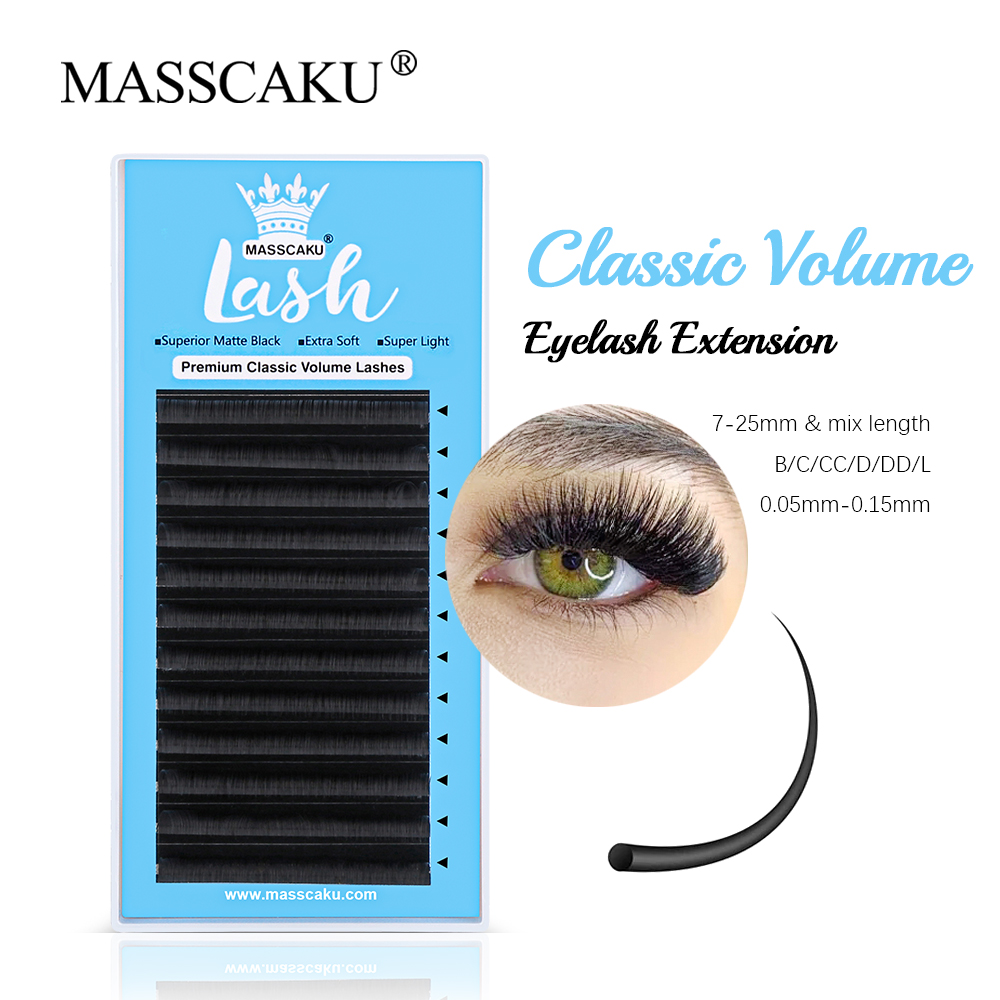 MASSCAKU 0.05/0.07/0.10/0.15mm - đánh giá và giá Eyelash Extensions Classic