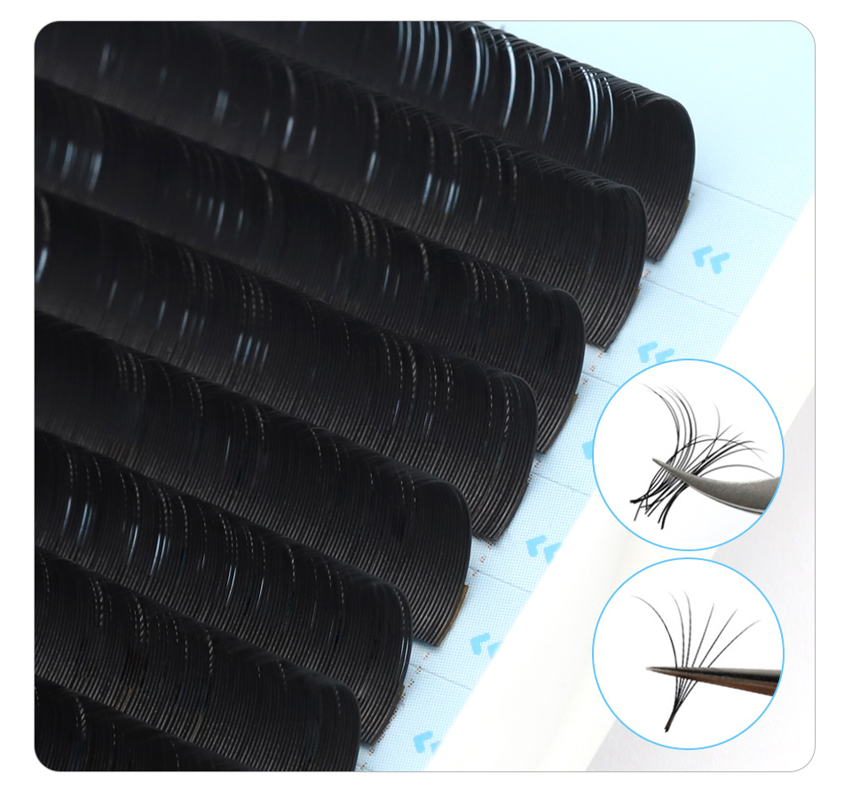AGUUD J B C D Curl Volume Lash - đánh giá và giá Eyelash Extension Korea Natural