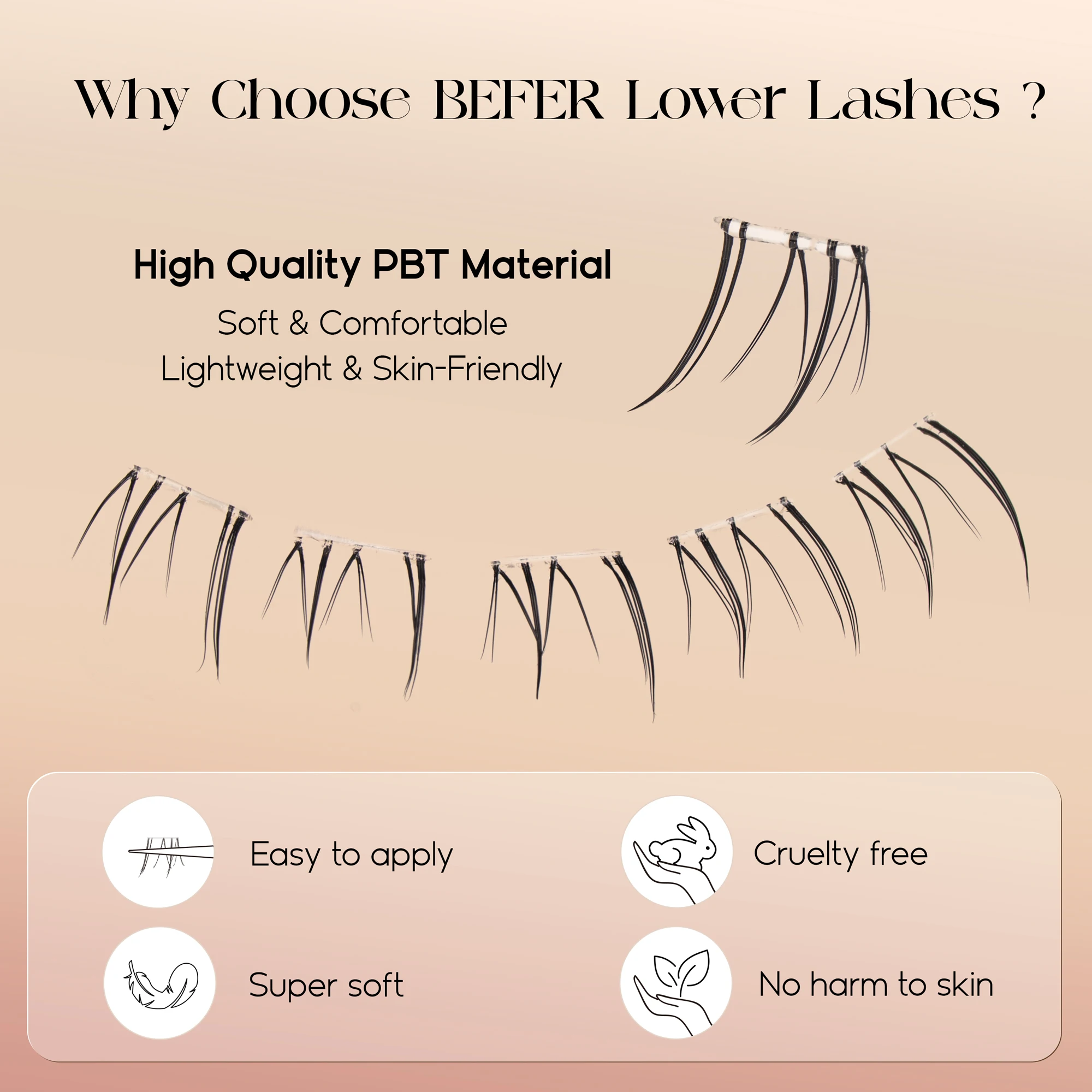 Befer No Glue Needed Lower Las - đánh giá và giá Eyelash Extension Glue