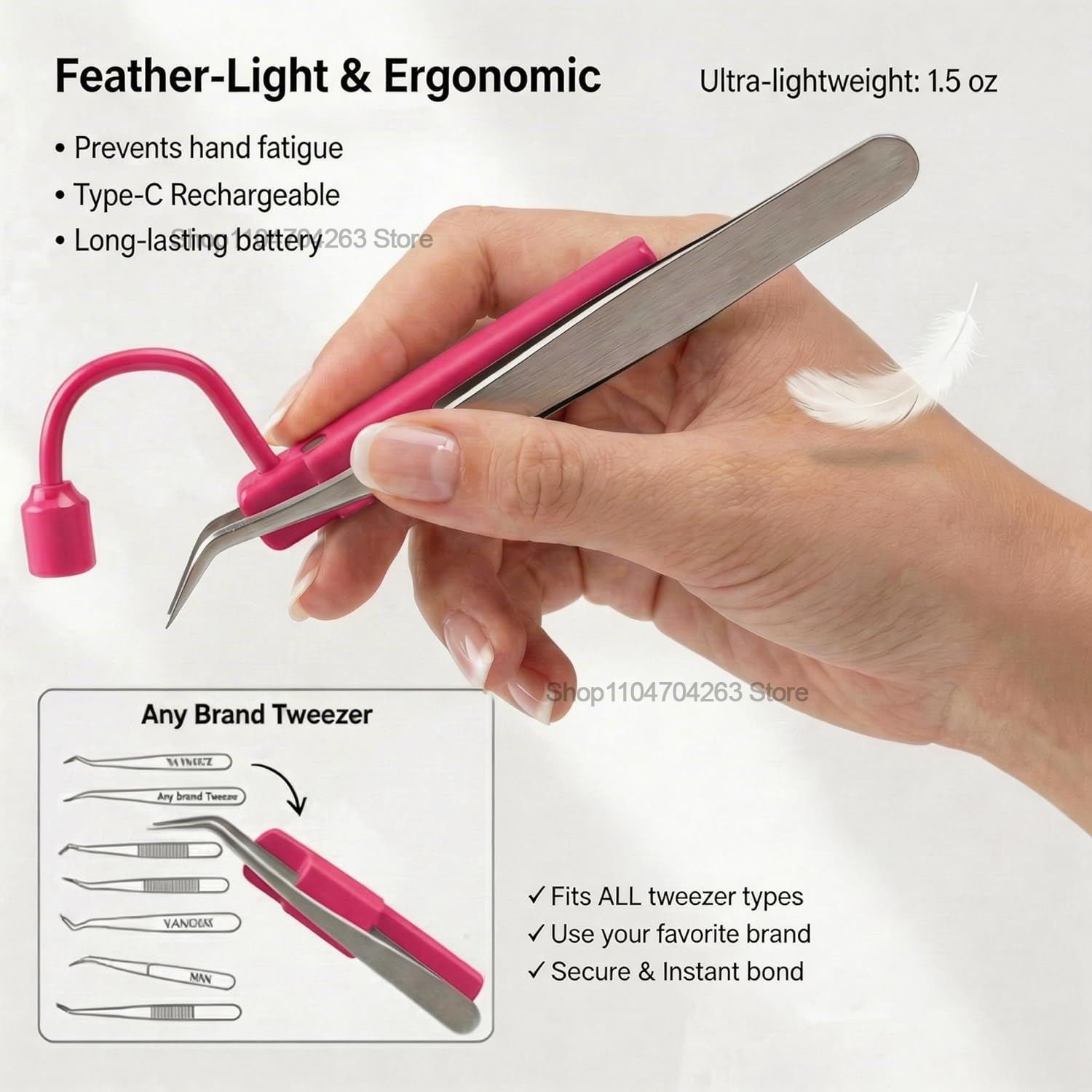 Mini UV Lash Light 180° Rotati - đánh giá và giá Eyelash Extension Uv