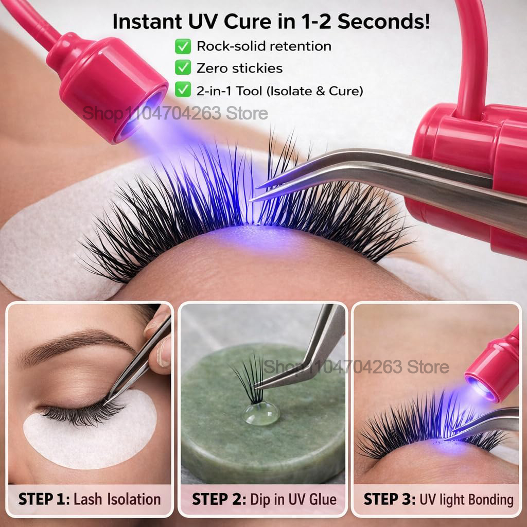 Mini UV Lash Light 180° Rotati - đánh giá và giá Eyelash Extension Uv