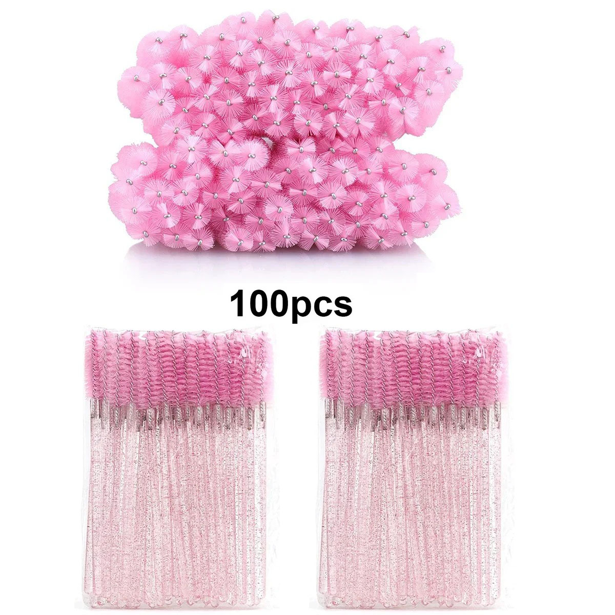 100pcs Disposable Eyelash Brus - đánh giá và giá Eyelash Extension Options