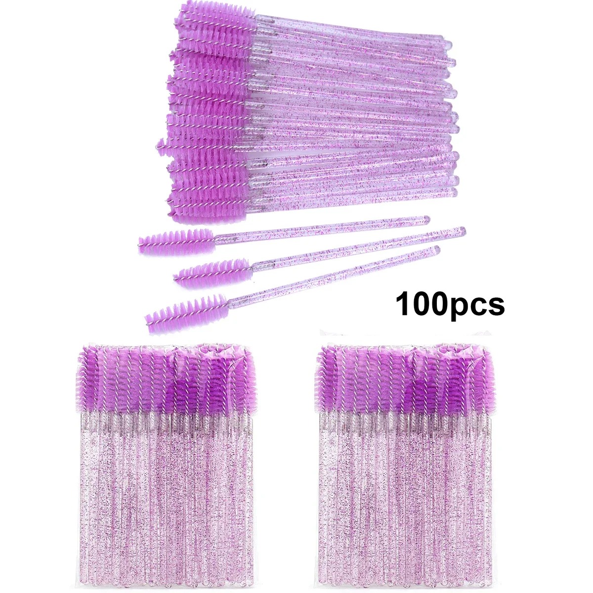 100pcs Disposable Eyelash Brus - đánh giá và giá Eyelash Extension Options