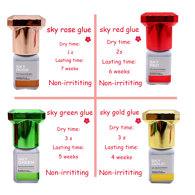 Sky Glue For Eyelash Extension - đánh giá và giá Eyelash Extension Korea Natural