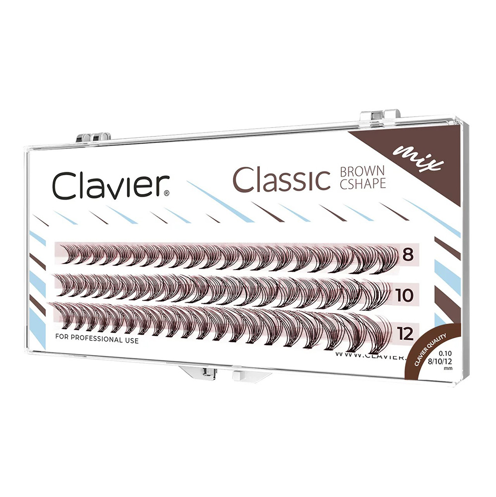 Clavier Classic Brown Eyelashe - đánh giá và giá Eyelash Extensions Classic