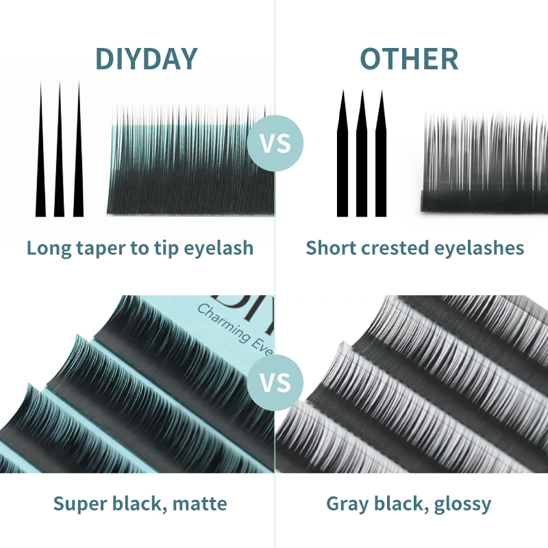 DIYDAY Bottom Eyelash Extensio - đánh giá và giá Eyelash Extensions Classic