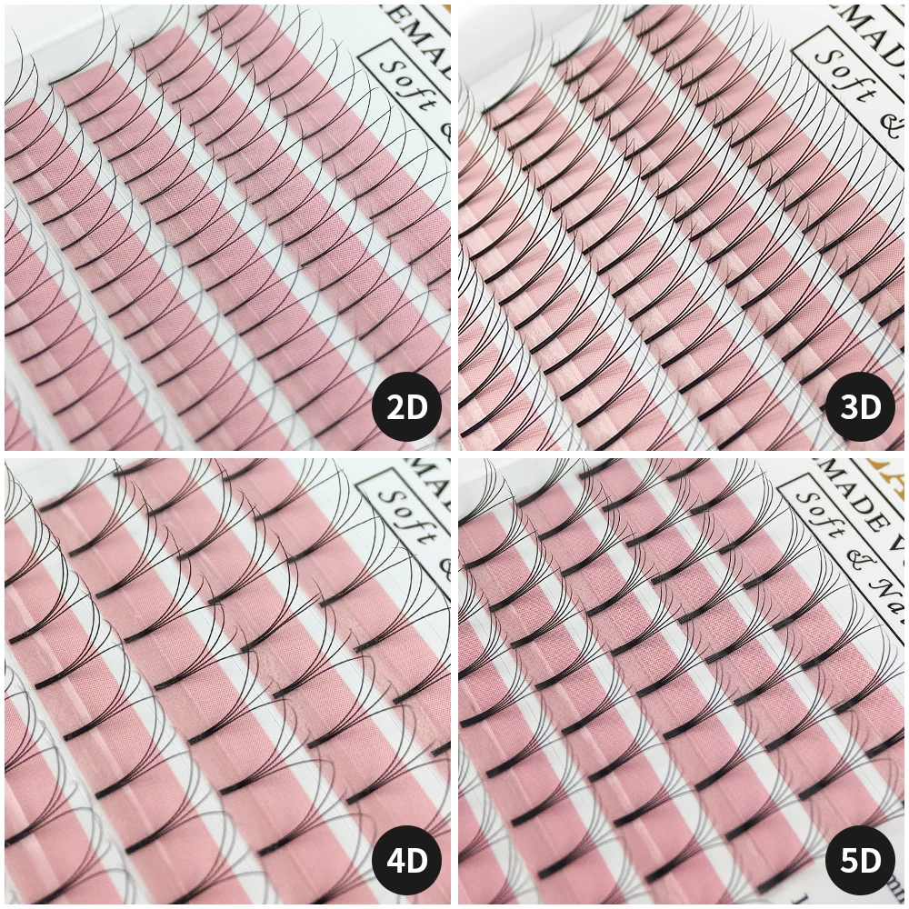 GLAMLASH 2D-6D Premade Tập Ngư - đánh giá và giá Eyelash Extension Korea Natural