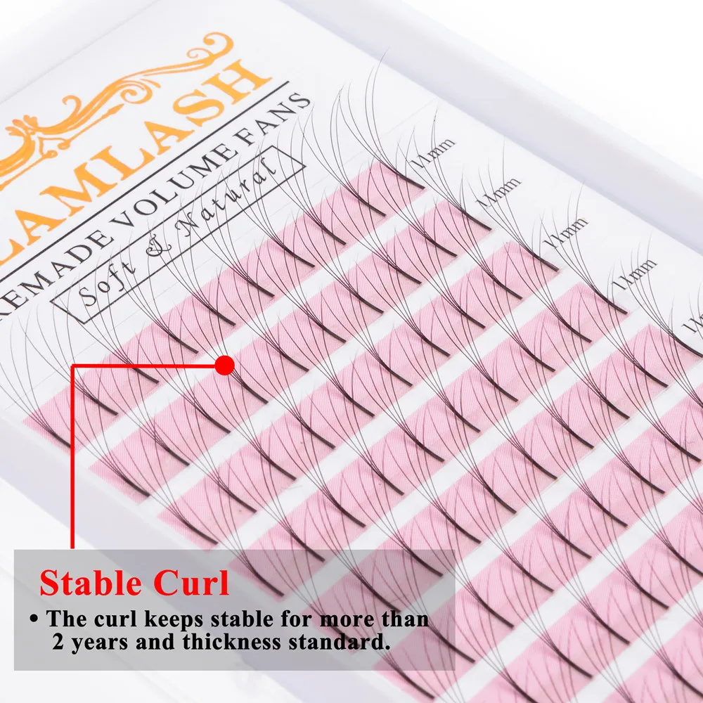 GLAMLASH 2D-6D Premade Tập Ngư - đánh giá và giá Eyelash Extension Korea Natural