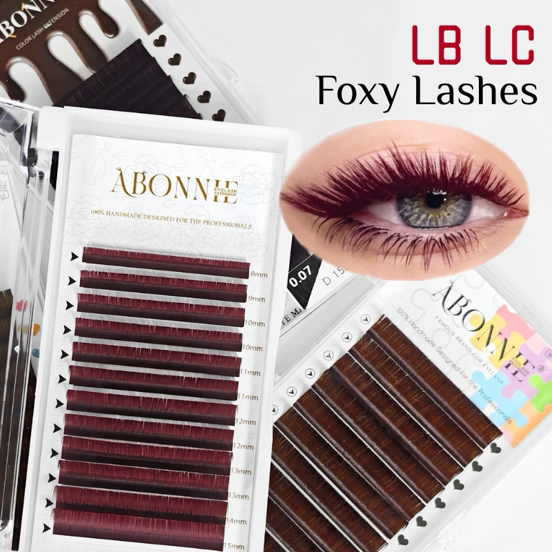 LB  LC Burgundy Lashes Wine Re - đánh giá và giá Eyelash Extensions Classic