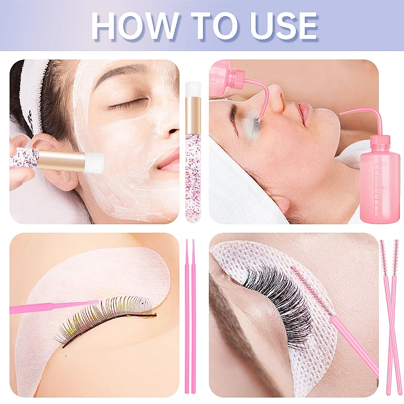 153pcs/Set Eyelash Extension S - đánh giá và giá Eyelash Extension Cleaning