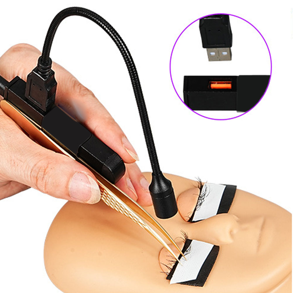 USB lamp head Handheld Tweezer - đánh giá và giá Eyelash Extension Uv