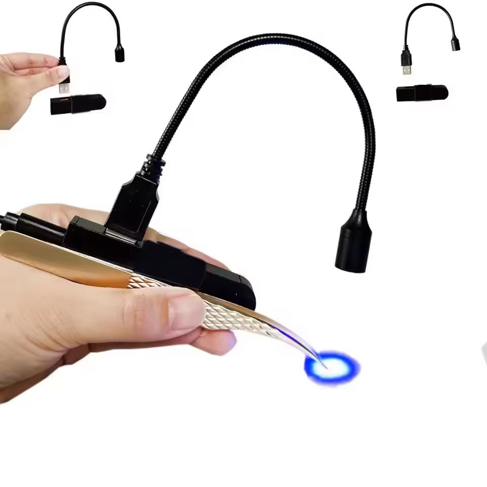 USB lamp head Handheld Tweezer - đánh giá và giá Eyelash Extension Uv