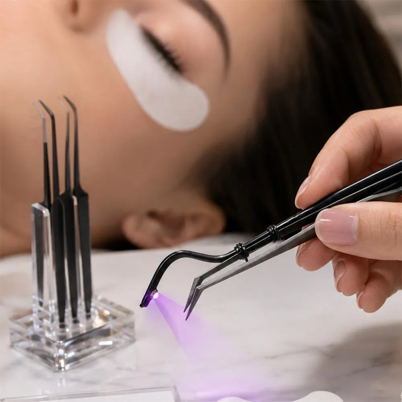Mini UV Lash Lamp Tweezers 2‑S - đánh giá và giá Eyelash Extension Uv