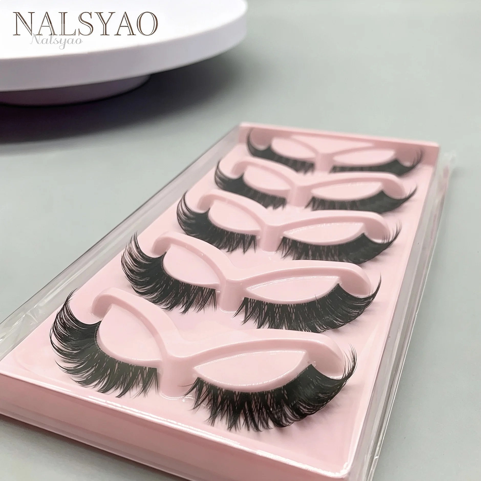 Hot Selling 5 Pairs Cat Eye La - đánh giá và giá Eyelash Extension Volume Cat Eye