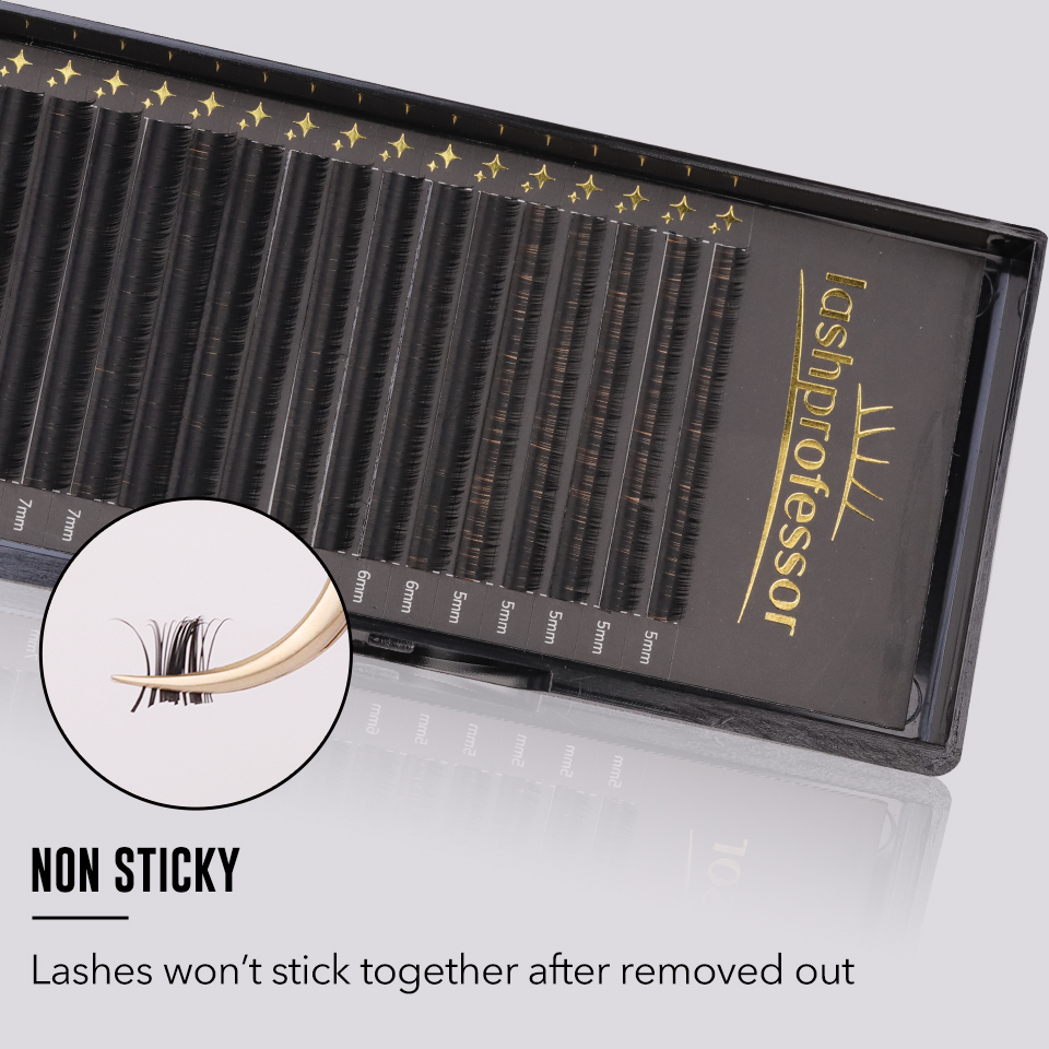 Lashprofessor Faux Mink Black  - đánh giá và giá Eyelash Extension Korea Natural