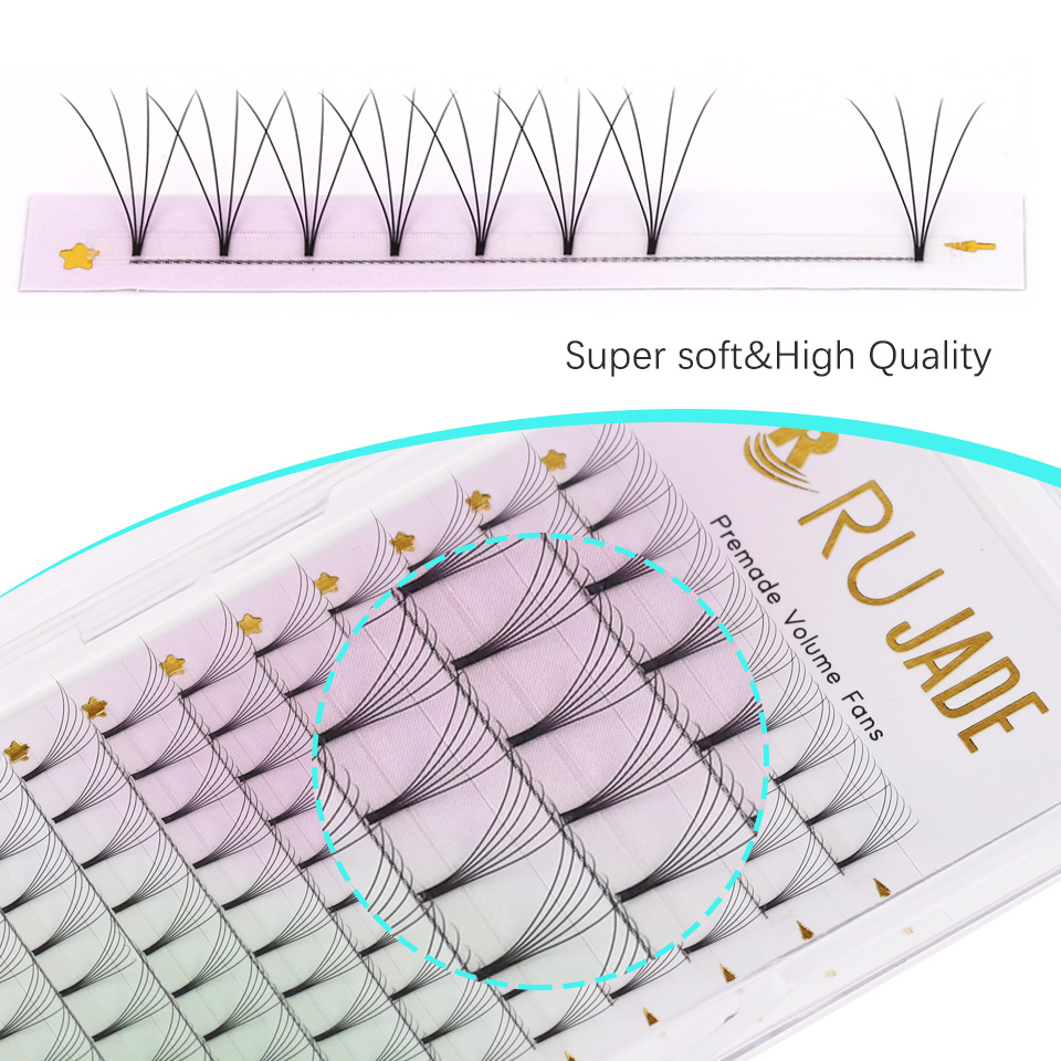 Rujade Premade Volume Fans Sho - đánh giá và giá Eyelash Extension Korea Natural