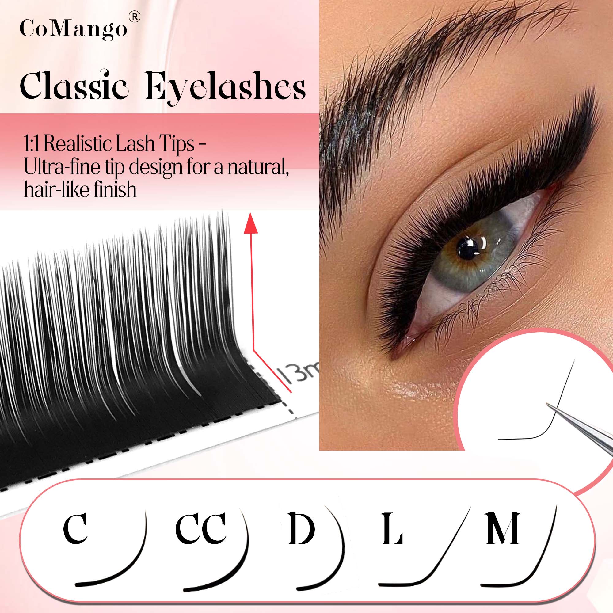 CoMango Classic Lash Extension - đánh giá và giá Eyelash Extensions Classic