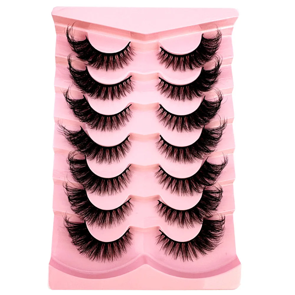 7pairs Thick Cat Eye Lashes Fl - đánh giá và giá Eyelash Extension Volume Cat Eye